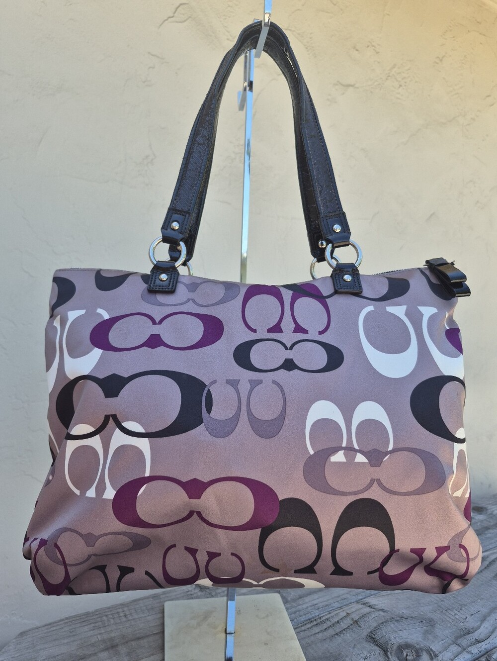 Coach Poppy Daisy Optic Signature Tote. NWOT - Picture 9 of 13